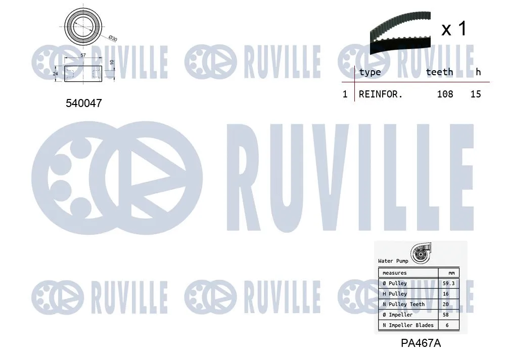 Water Pump & Timing Belt Kit