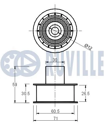 Deflection/Guide Pulley, timing belt
