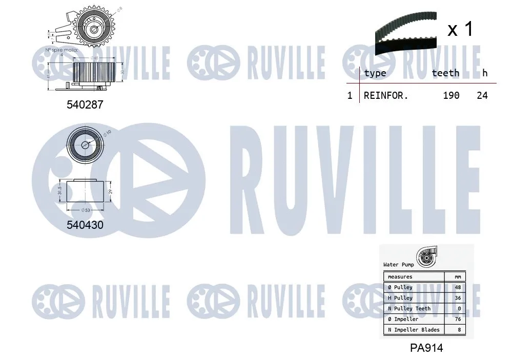 Water Pump & Timing Belt Kit