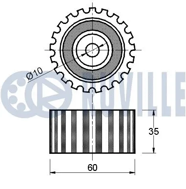 Deflection/Guide Pulley, timing belt