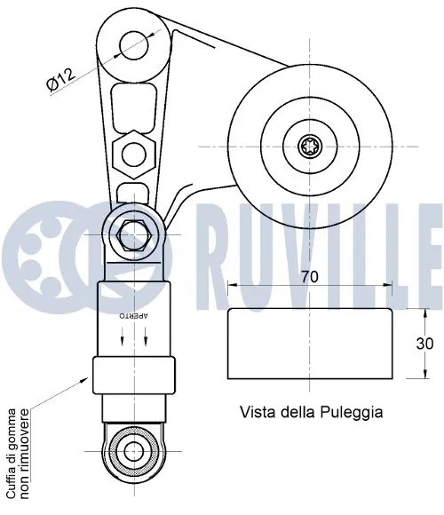 Belt Tensioner, V-ribbed belt