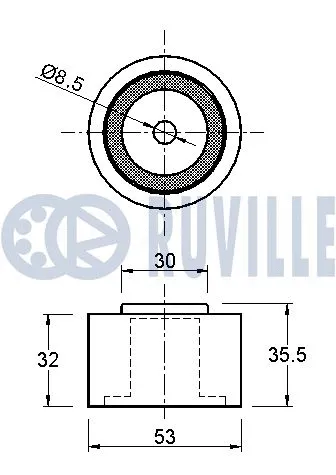 Deflection/Guide Pulley, timing belt
