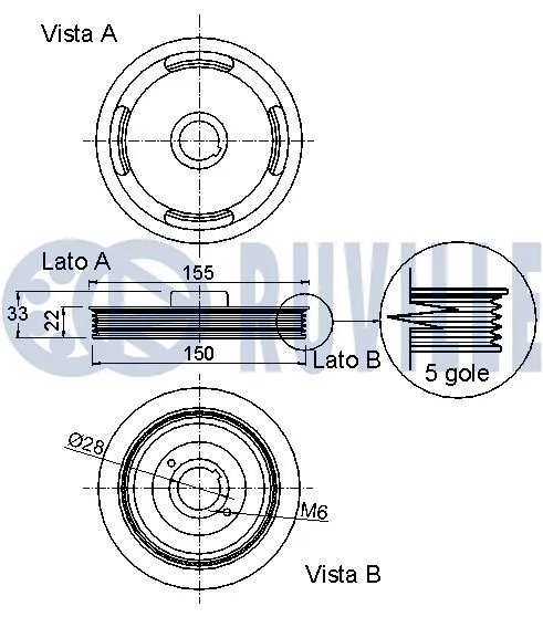 Belt Pulley, crankshaft