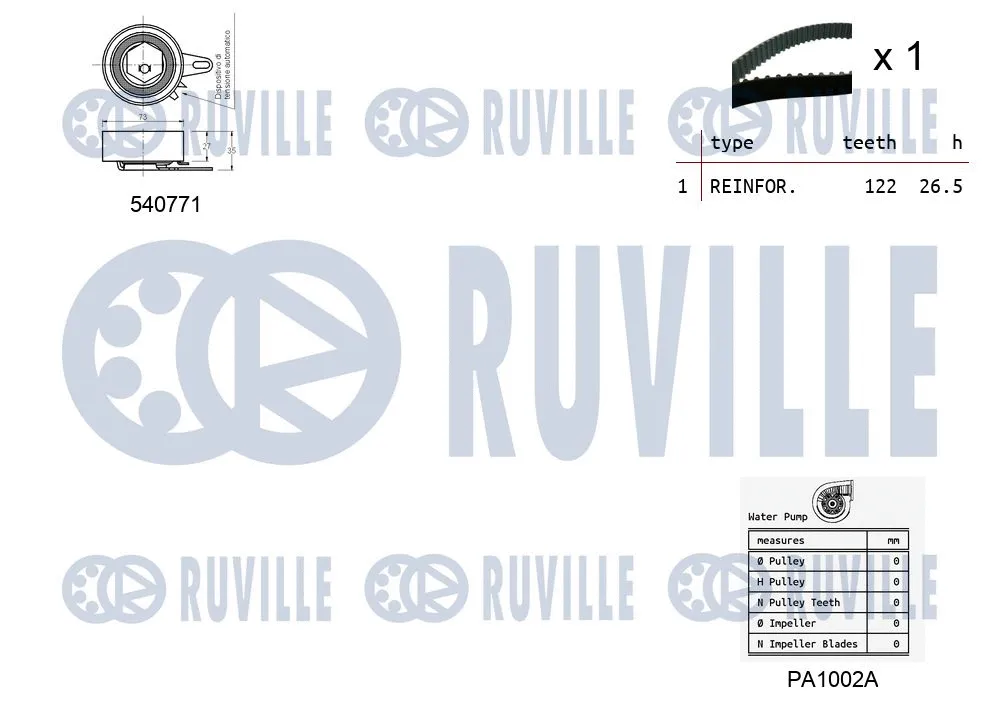 Water Pump & Timing Belt Kit
