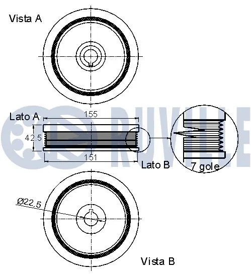 Belt Pulley, crankshaft