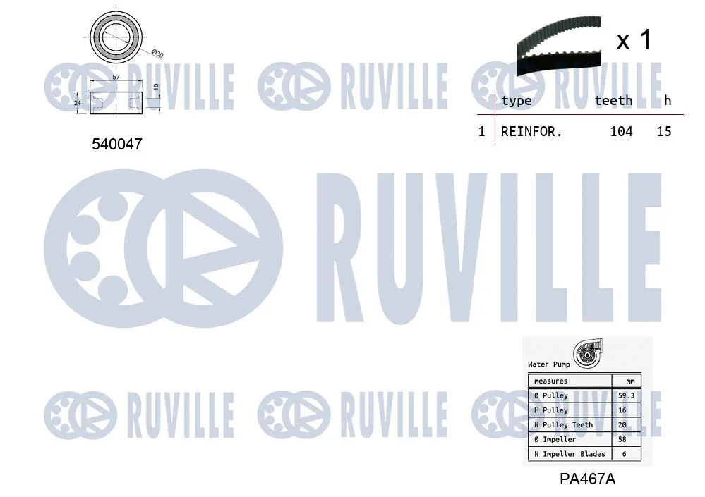 Water Pump & Timing Belt Kit