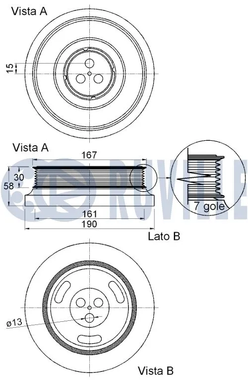 Belt Pulley, crankshaft
