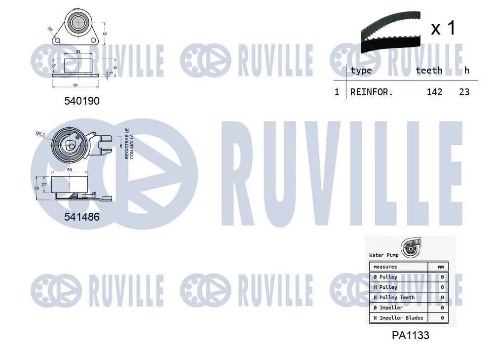 Water Pump & Timing Belt Kit