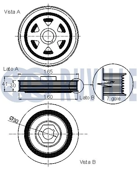 Belt Pulley, crankshaft