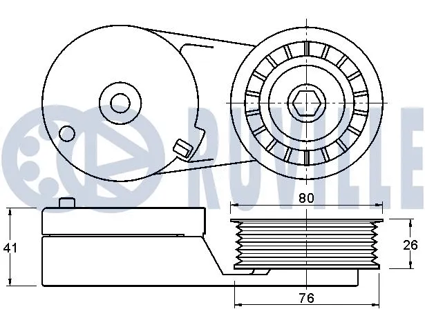 Belt Tensioner, V-ribbed belt