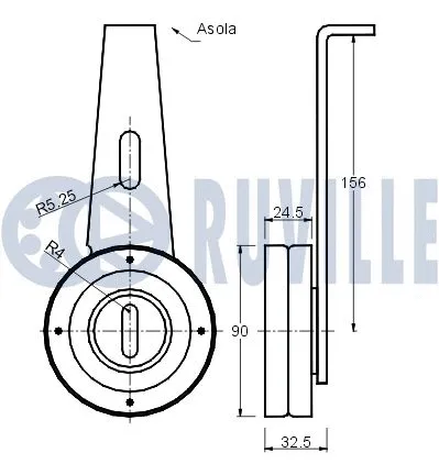 Belt Tensioner, V-ribbed belt