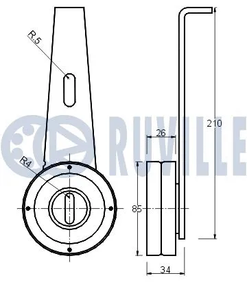 Belt Tensioner, V-ribbed belt