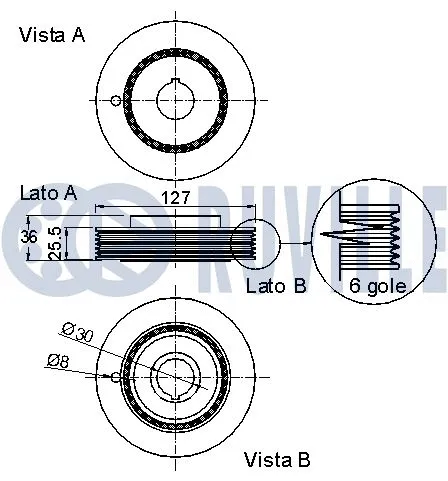 Belt Pulley, crankshaft