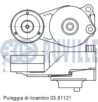 Belt Tensioner, V-ribbed belt