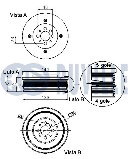 Belt Pulley, crankshaft