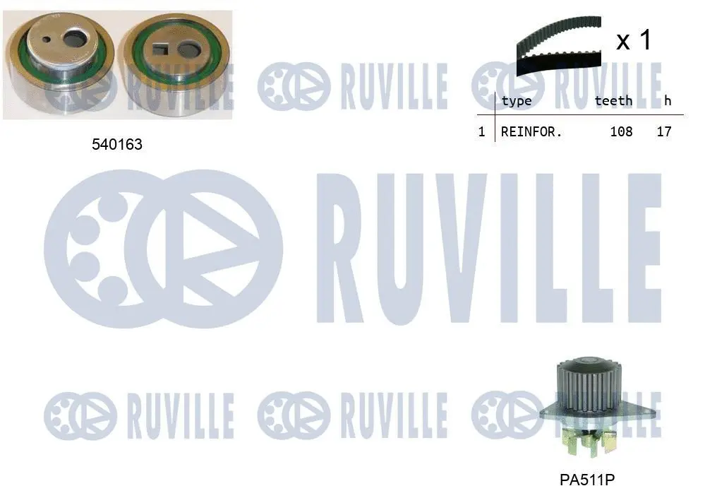 Water Pump & Timing Belt Kit (5503281)