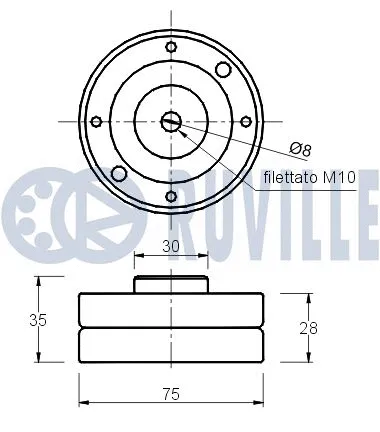 Deflection/Guide Pulley, timing belt