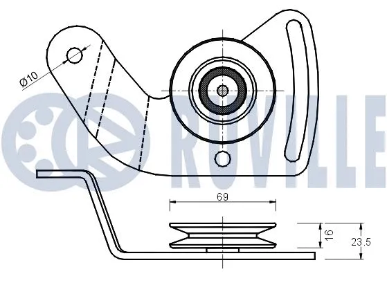 Belt Tensioner, V-ribbed belt