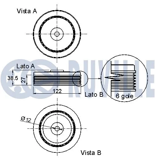 Belt Pulley, crankshaft