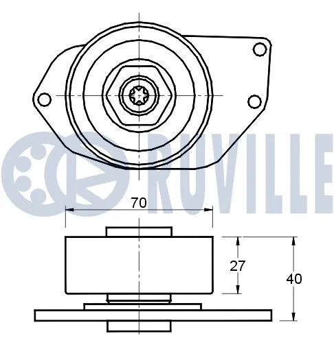 Belt Tensioner, V-ribbed belt