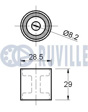 Deflection/Guide Pulley, timing belt