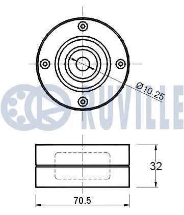 Deflection/Guide Pulley, timing belt