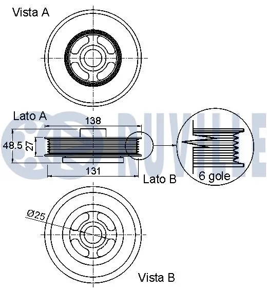 Belt Pulley, crankshaft