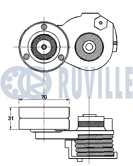 Belt Tensioner, V-ribbed belt