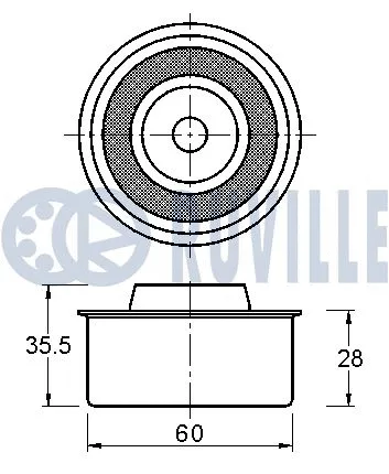 Deflection/Guide Pulley, timing belt