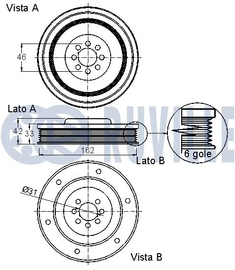 Belt Pulley, crankshaft