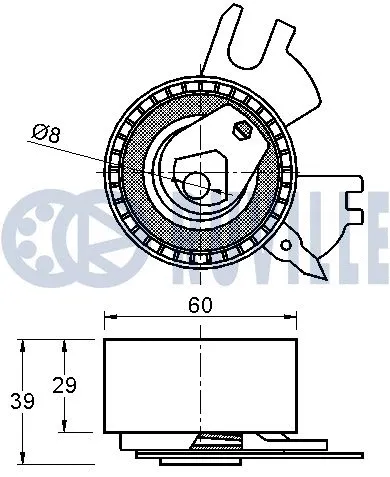 Tensioner Pulley, timing belt