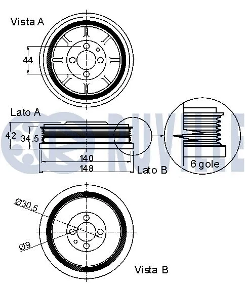 Belt Pulley, crankshaft