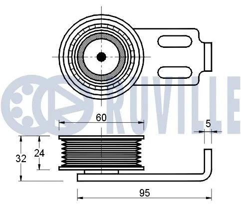 Belt Tensioner, V-ribbed belt