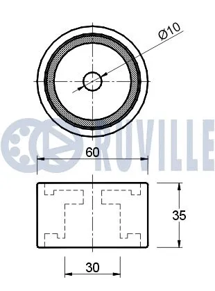 Deflection/Guide Pulley, timing belt