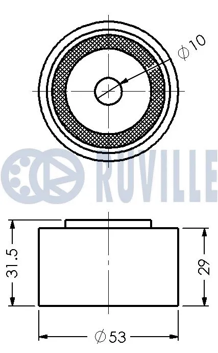 Deflection/Guide Pulley, timing belt