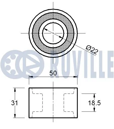 Deflection/Guide Pulley, timing belt