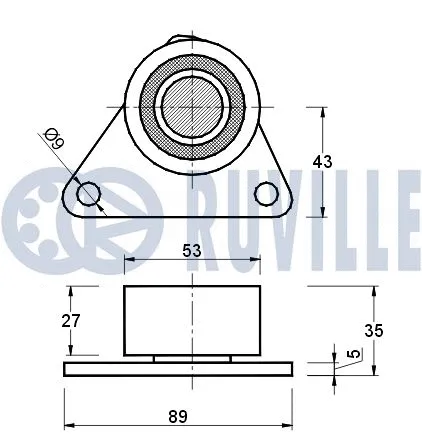 Deflection/Guide Pulley, timing belt