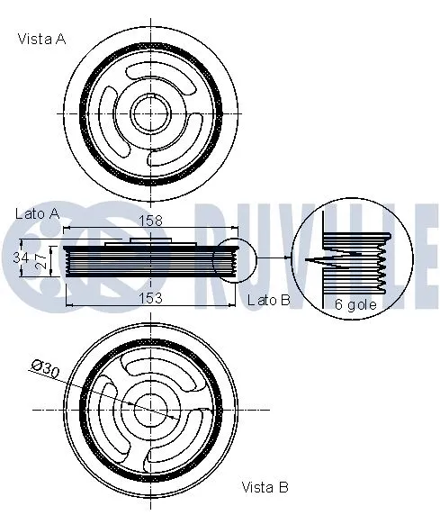 Belt Pulley, crankshaft