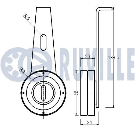 Belt Tensioner, V-ribbed belt