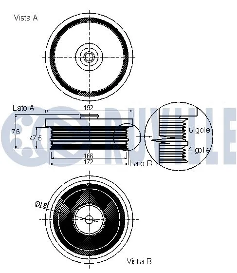 Belt Pulley, crankshaft