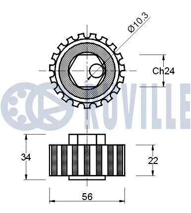 Tensioner Pulley, timing belt