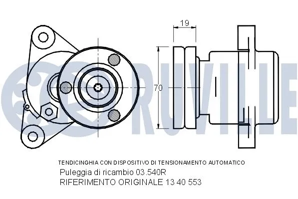 Belt Tensioner, V-ribbed belt