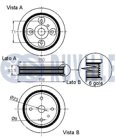 Belt Pulley, crankshaft
