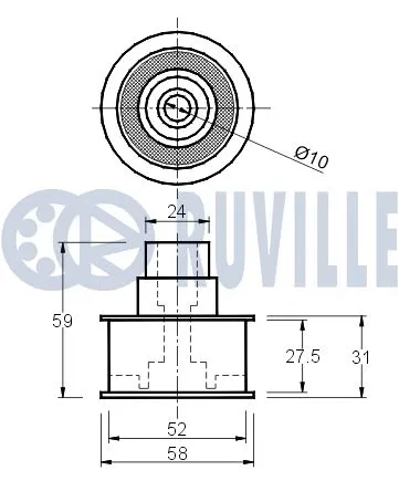 Deflection/Guide Pulley, timing belt