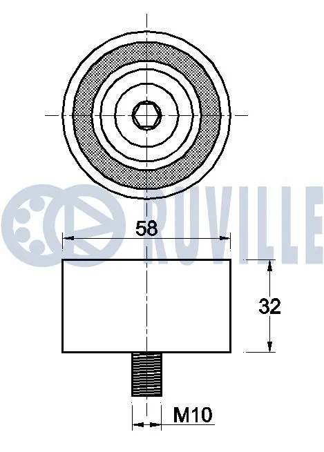 Deflection/Guide Pulley, timing belt