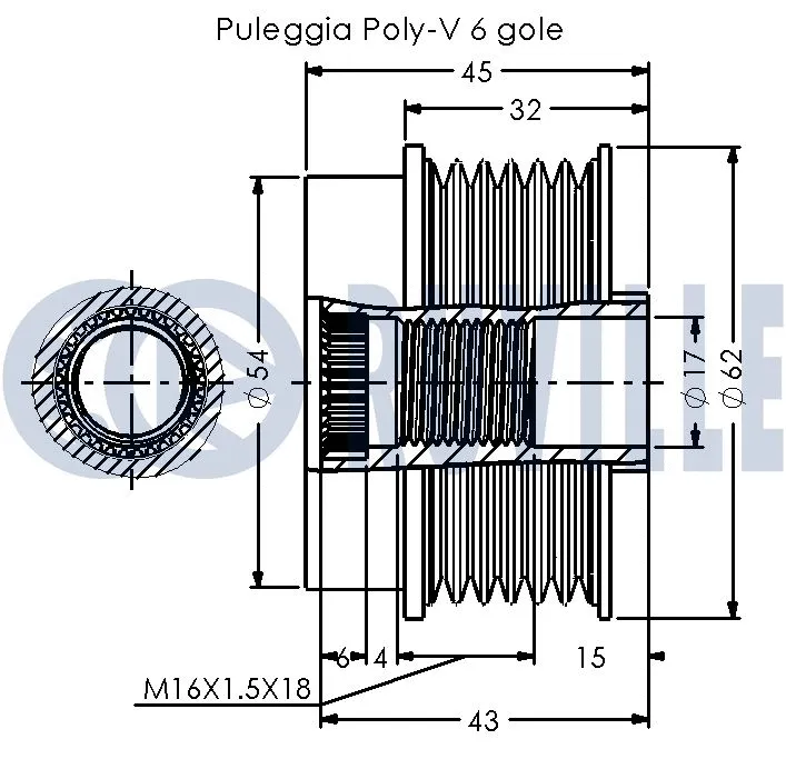 Alternator Freewheel Clutch