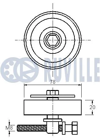 Belt Tensioner, V-ribbed belt