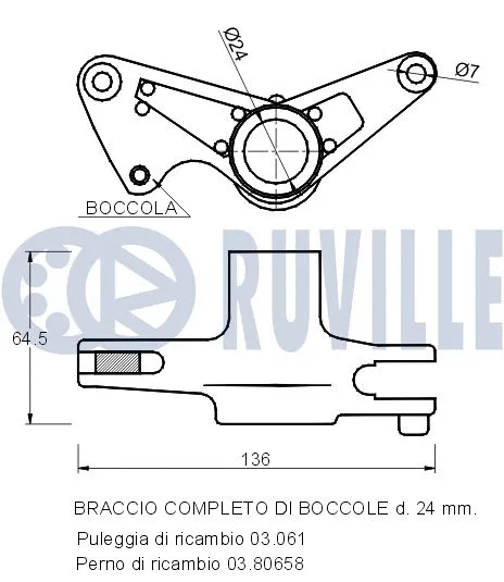 Belt Tensioner, V-ribbed belt