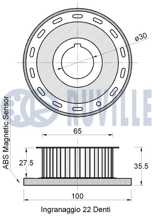 Deflection/Guide Pulley, timing belt