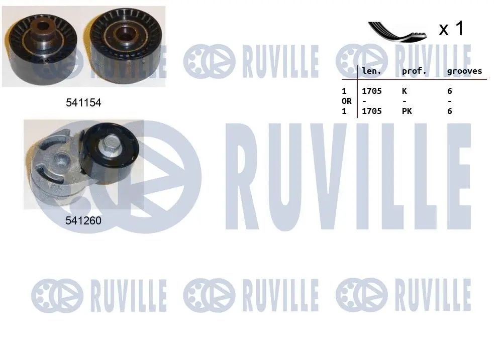 V-Ribbed Belt Set (570093)